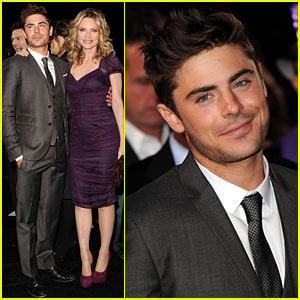 Zac Efron: 'New Year's Eve' Premiere with Michelle Pfeiffer!