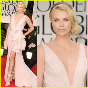 Charlize Theron - Golden Globes 2012 Red Carpet