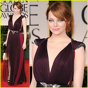 Emma Stone - Golden Globes 2012 Red Carpet