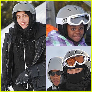 Madonna & Kids: Skiing in Switzerland!