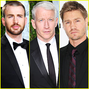 Chris Evans & Anderson Cooper - Vanity Fair Oscar Party