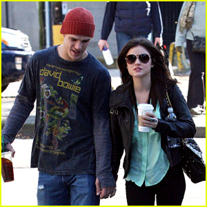 Chris Zylka & Lucy Hale: Holding Hands in Vancouver!