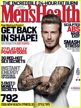 David Beckham Covers 'Men's Health' March 2012