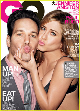 Jennifer Aniston & Paul Rudd Cover 'GQ' March 2012