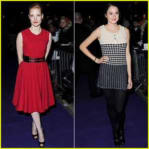 Jessica Chastain & Shailene Woodley: BAFTA Nominees Party