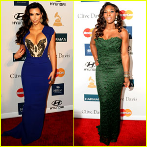 Kim Kardashian & Serena Williams: Clive Davis Party! | Kim Kardashian