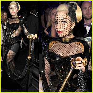 Lady Gaga - Fishnet Face for Grammys!