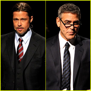 Brad Pitt & George Clooney: '8' Performance Pics!