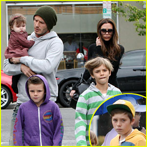 David & Victoria Beckham: Lunch with the Kids!