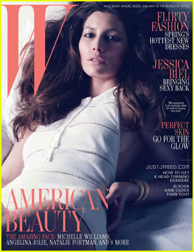 Jessica Biel Covers 'W' April 2012