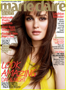 Leighton Meester Covers 'Marie Claire' April 2012