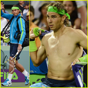 Rafael Nadal: Shirtless at the Sony Ericsson Open!