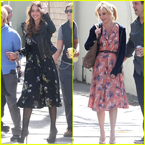 Sofia Vergara & Julie Bowen: Floral for 'Modern Family'!