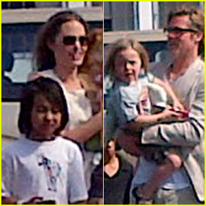 Angelina Jolie & Brad Pitt: Post-Engagement Vacation with the Kids!