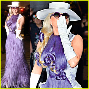 Lady Gaga: Hairy Dress Hong Kong Arrival