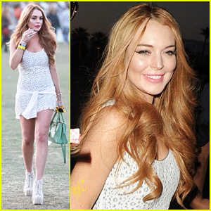 Lindsay Lohan: Coachella with Michael Lohan Jr!