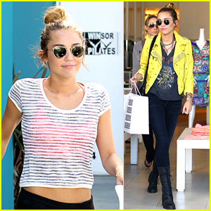 Miley Cyrus leaves Winsor Pilates class in West Hollywood. Los