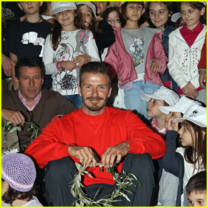 David Beckham Brings the Olympic Flame to the UK