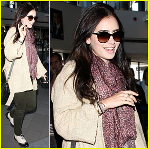 Lily Collins: Memorial Day Weekend Jet-Setter!