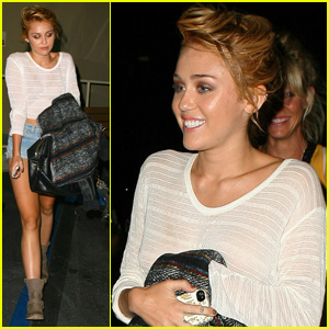 Miley Cyrus: Post Engagement Announcement Dinner!