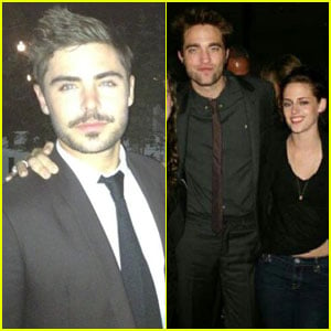Zac Efron, Kristen Stewart & Robert Pattinson: Pal's Wedding!