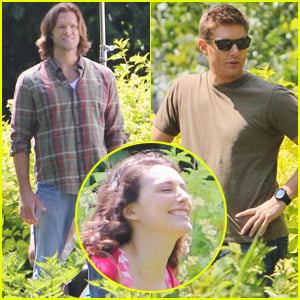 Liane Balaban: 'Supernatural' Set with Jared & Jensen!