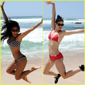 Nicole Scherzinger & Krysten Ritter: Oakley Surfing Bikini Babes!