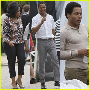 Oprah Winfrey & Cuba Gooding Jr: 'The Butler' Set!