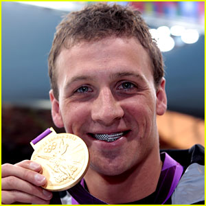 Ryan Lochte: American Flag Grill at London Olympic Games!