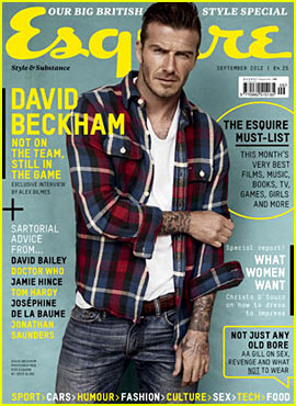 David Beckham Covers 'Esquire UK' September 2012