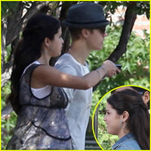 Justin Bieber Visits Selena Gomez On 'Parental Guidance' Set!