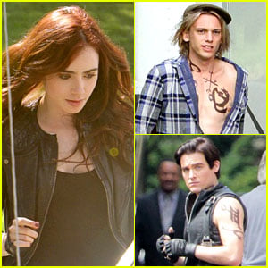 Lily Collins & Jamie Campbell Bower: 'Mortal Instruments' Set!