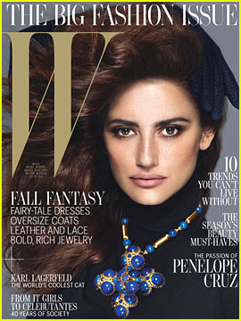 Penelope Cruz Covers 'W' Magazine September 2012