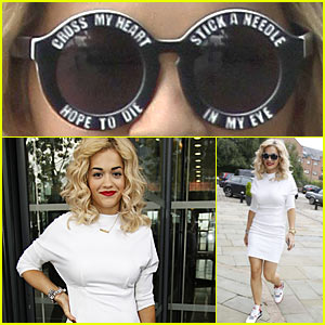 Rita Ora's Sunglasses Have a Special Message For You!