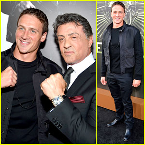Ryan Lochte: 'Expendables 2' Premiere with Sly Stallone!