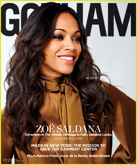 Zoe Saldana Covers 'Gotham' Magazine September 2012