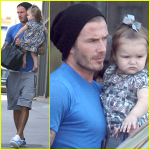 David Beckham: West Hollywood Errands with Harper!