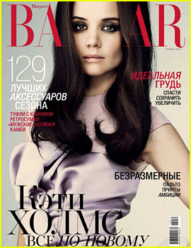 Katie Holmes Covers 'Harper's Bazaar Russia' October 2012