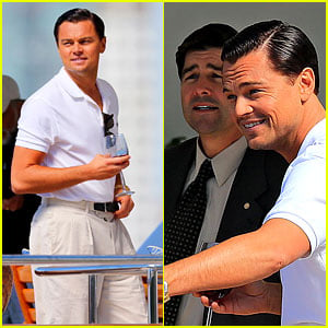 Leonardo DiCaprio: 'Wolf of Wall Street' Set with Kyle Chandler!