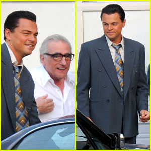 Leonardo DiCaprio: 'Wall Street' Set with Martin Scorsese!