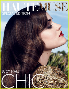 Lucy Hale Covers 'HauteMuse' Magazine