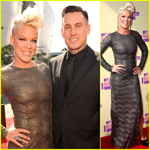 Pink & Carey Hart - MTV VMAs 2012 Red Carpet