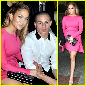 Jennifer Lopez: Valentino Fashion Show with Casper Smart!