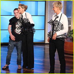 Madonna Puts Son Rocco in Ellen DeGeneres' Splash Tank!