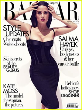 Salma Hayek Covers 'Harper's Bazaar UK' November 2012