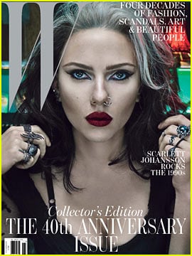 Scarlett Johansson Covers 'W' Magazine's Anniversary Issue