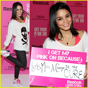 Vanessa Hudgens Gets Her Pink On to Fight Breast Cancer