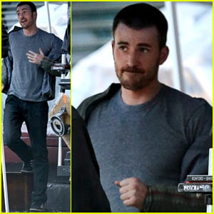Chris Evans: 'A Many Splintered Thing' Set Hang Out!