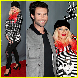 Christina Aguilera: 'The Voice' Final 12 Party with Adam Levine!