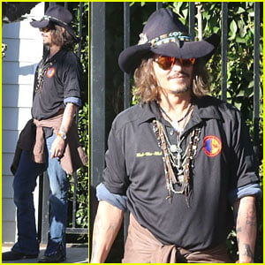 Johnny Depp Plays Daddy at School Event